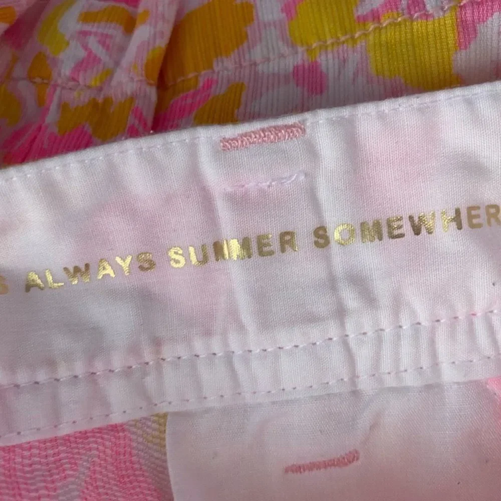 Lilly Pulitzer Callahan Shorts Kir Royal Pink Print -- Size 00